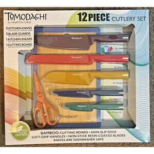 Tomodachi by Hampton Forge Paring Knife 12 Piece Cultery Set Cutter Shears Akita